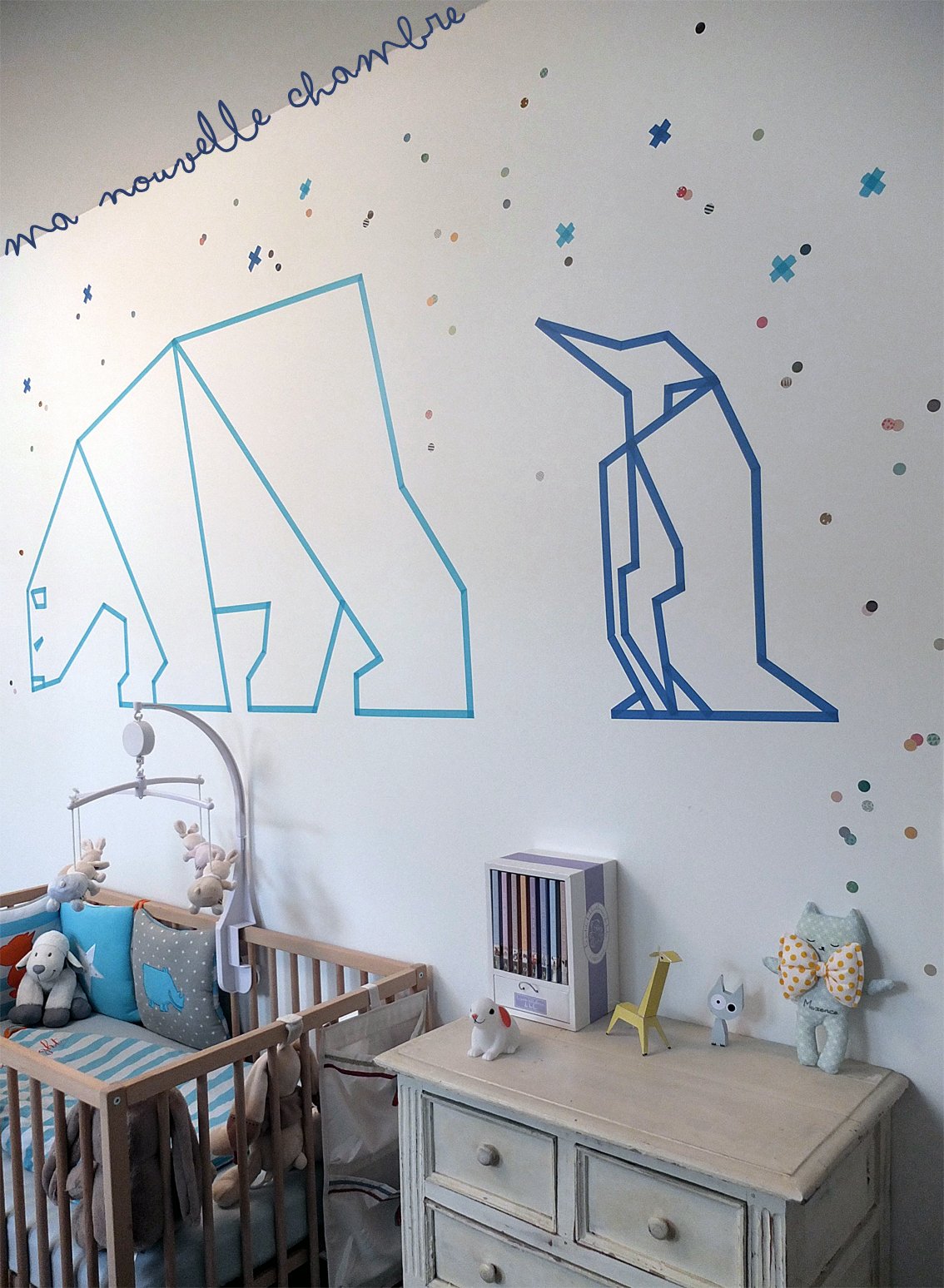 orso_pinguino_washitape_walldecor