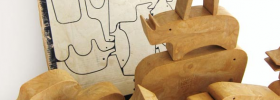 16 animali Enzo Mari puzzle legno