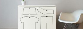 comodino con cassetti per bambini