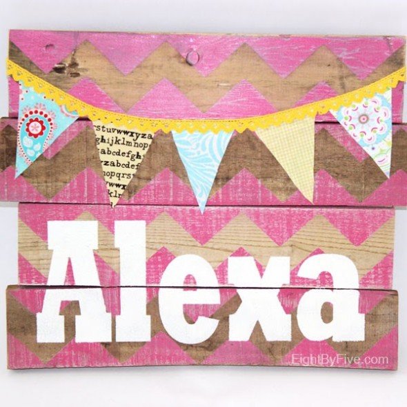 Stenciled Pallet Sign 2
